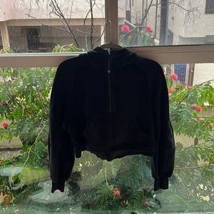 Lululemon Black Cropped Scuba Sweatshirt